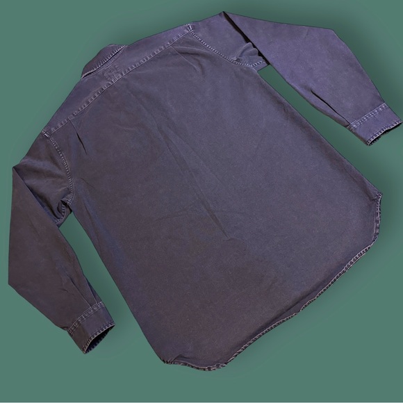 🎉HP🎉EUC Lucky Brand Denim-Like Vintage Button Down in Faded Black. Size Small - Picture 5 of 14